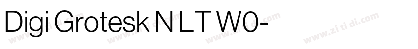Digi Grotesk N LT W0字体转换